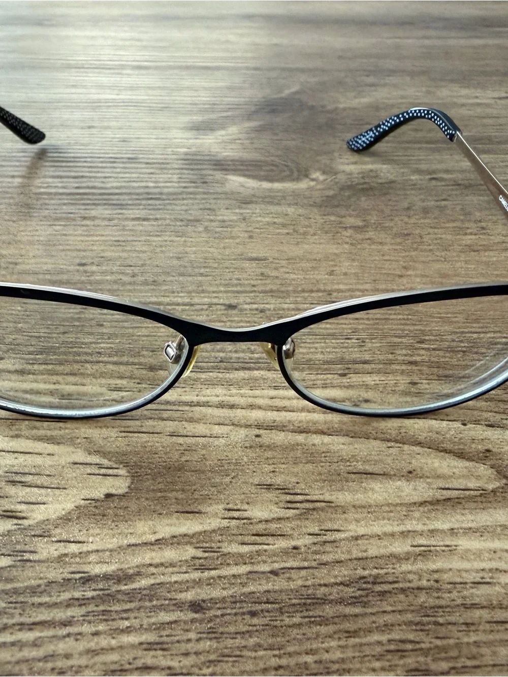 Kate Spade Camelot ODL9 Blue Gold Tone Eyeglasses Polka Dot 50-15-135